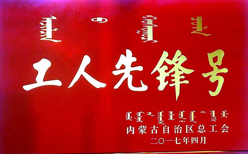 2017年4月授予91免费视频网站股份公司動力車間工人先鋒號